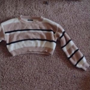 Striped crop top